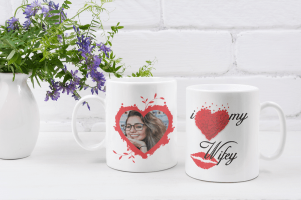 I Love My Wife Personalised Mugs