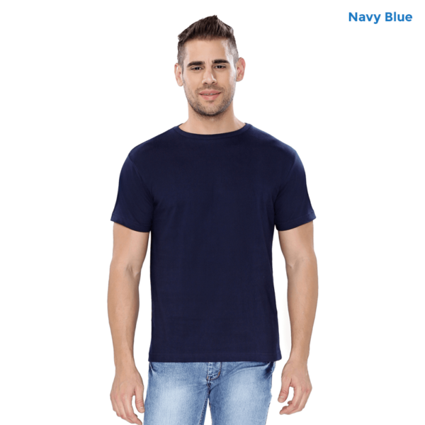 Premium Cotton Plain Navy Blue Tees