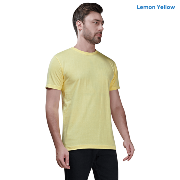 Premium Cotton Plain Lime Yellow T-shirt