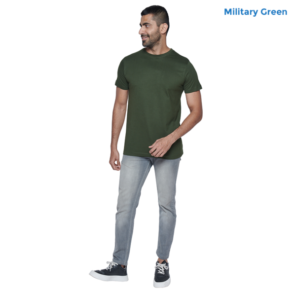 Premium Cotton Plain Military Green T-shirt