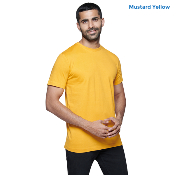 Premium Cotton Plain Mustard Yellow T-shirt